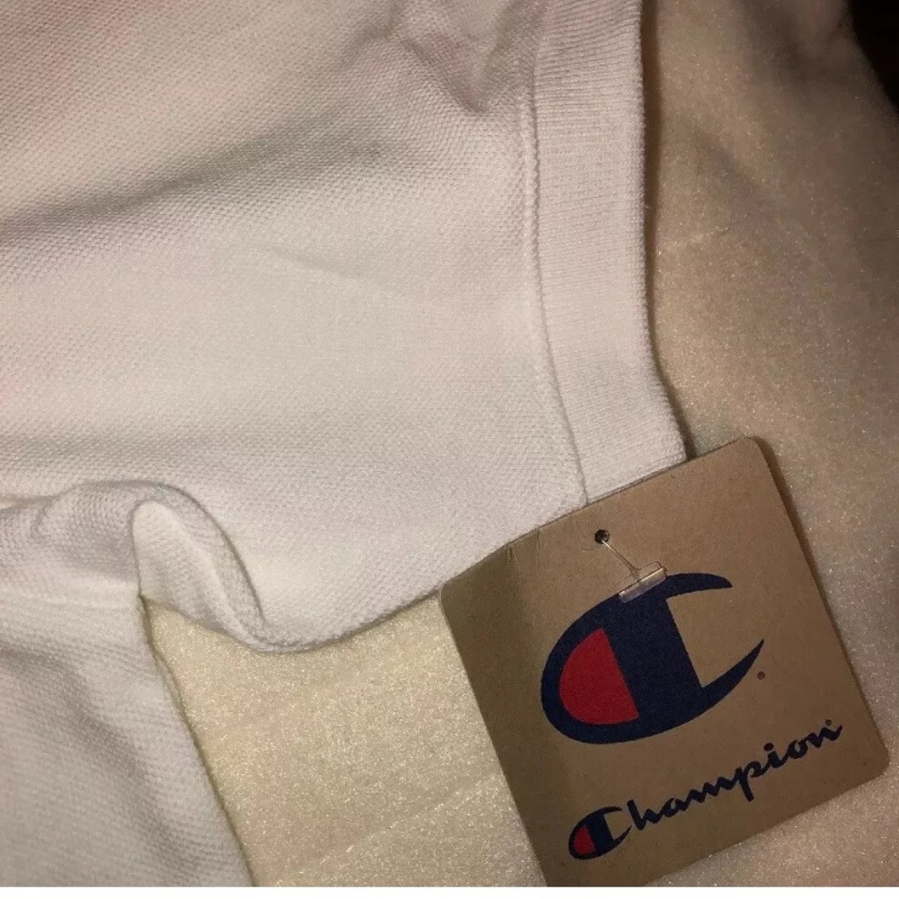 Champion Big C Polo Shirt White Men’s XL - Picture 4 of 6